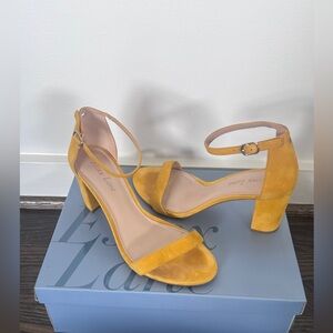 Essex Lane Mustard Suede Heels